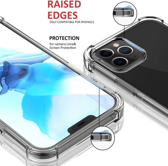 Apple iPhone 12 Pro Max Case - Clear - Shockproof Back Cover