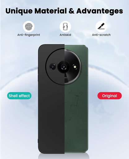 Xiaomi Redmi A3 Hoesje - Zwart - Siliconen Back Cover