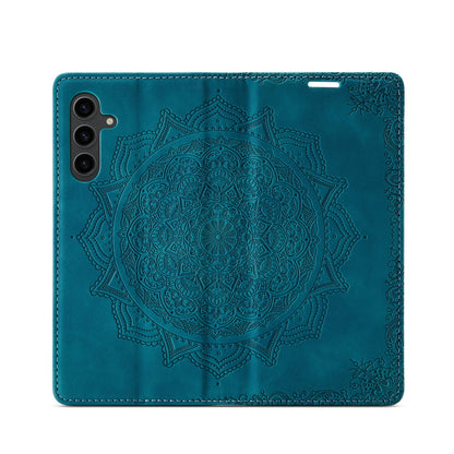 Samsung Galaxy A14 4G Hoesje - Emerald Green - Mandala Dunne Bookcase