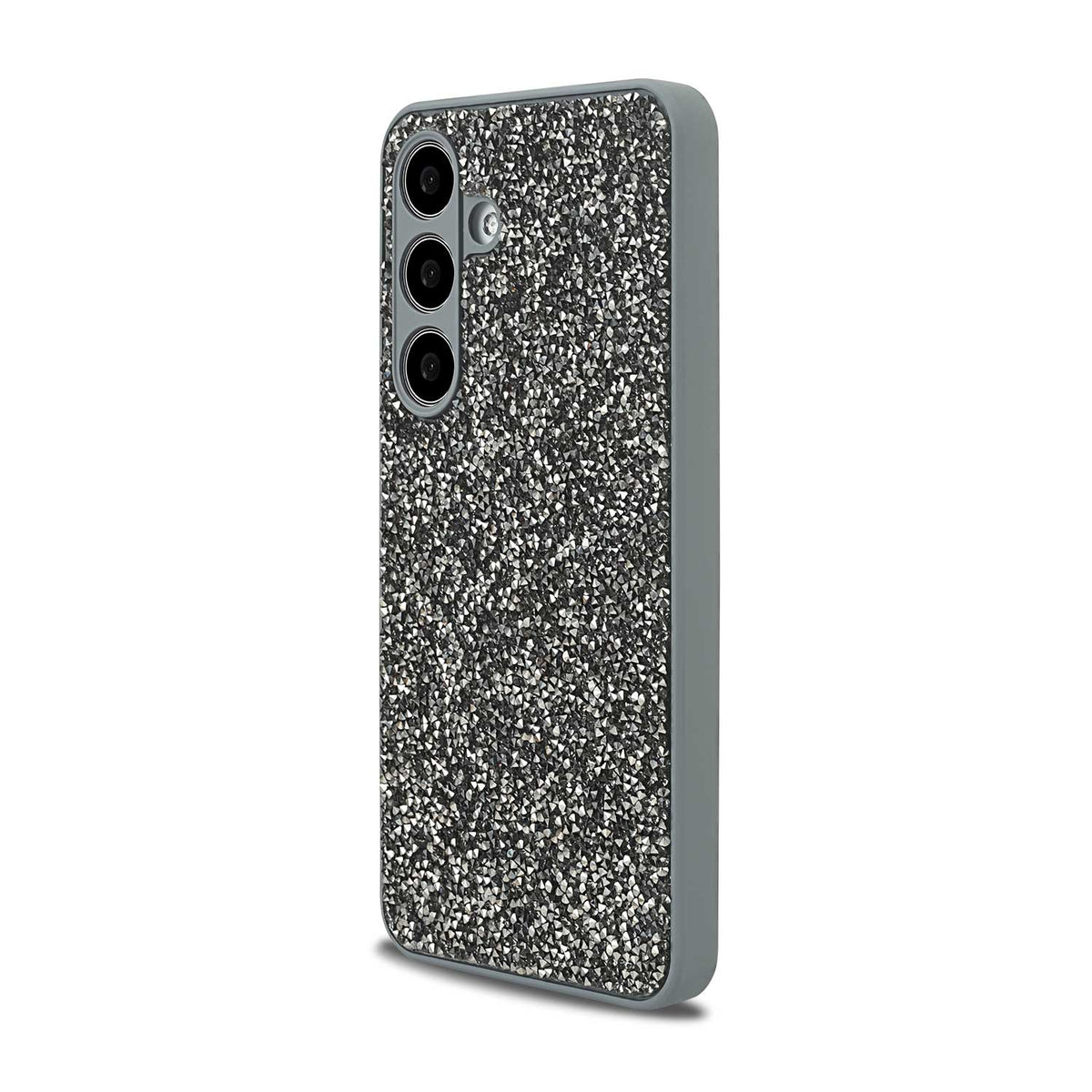 Samsung Galaxy A35 5G Hoesje - Zilver - Diamant Glitter Back Cover