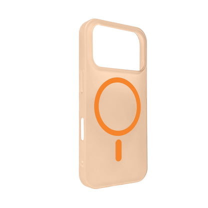 Apple iPhone 17 Pro Hoesje - Oranje - Frosted Matte Hardcase MagSafe Back Cover