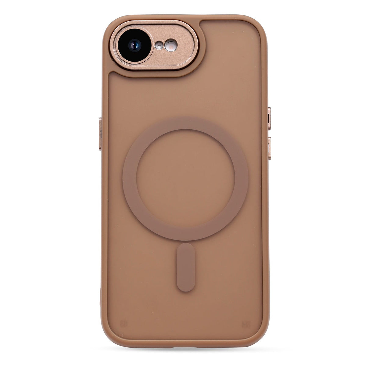 Apple iPhone 17e Hülle - Braun - Mattes Armor-MagSafe-Backcover