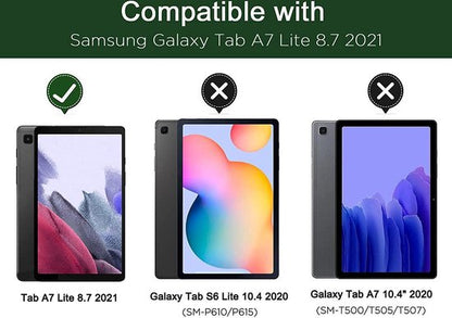 Samsung Galaxy Tab A7 Lite Tablethoes - Rood - Draaibare Bookcase