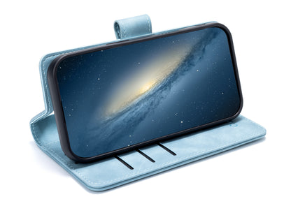 Apple iPhone 18 Pro Max Hoesje - Aqua Blue - 2 in 1 MagSafe Bookcase