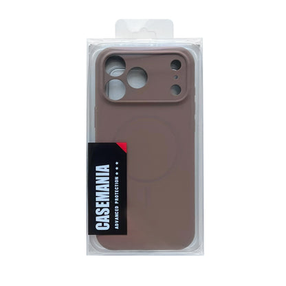 Apple iPhone 18 Pro Max Hoesje - Bruin - Zachte Liquid Siliconen MagSafe Back Cover