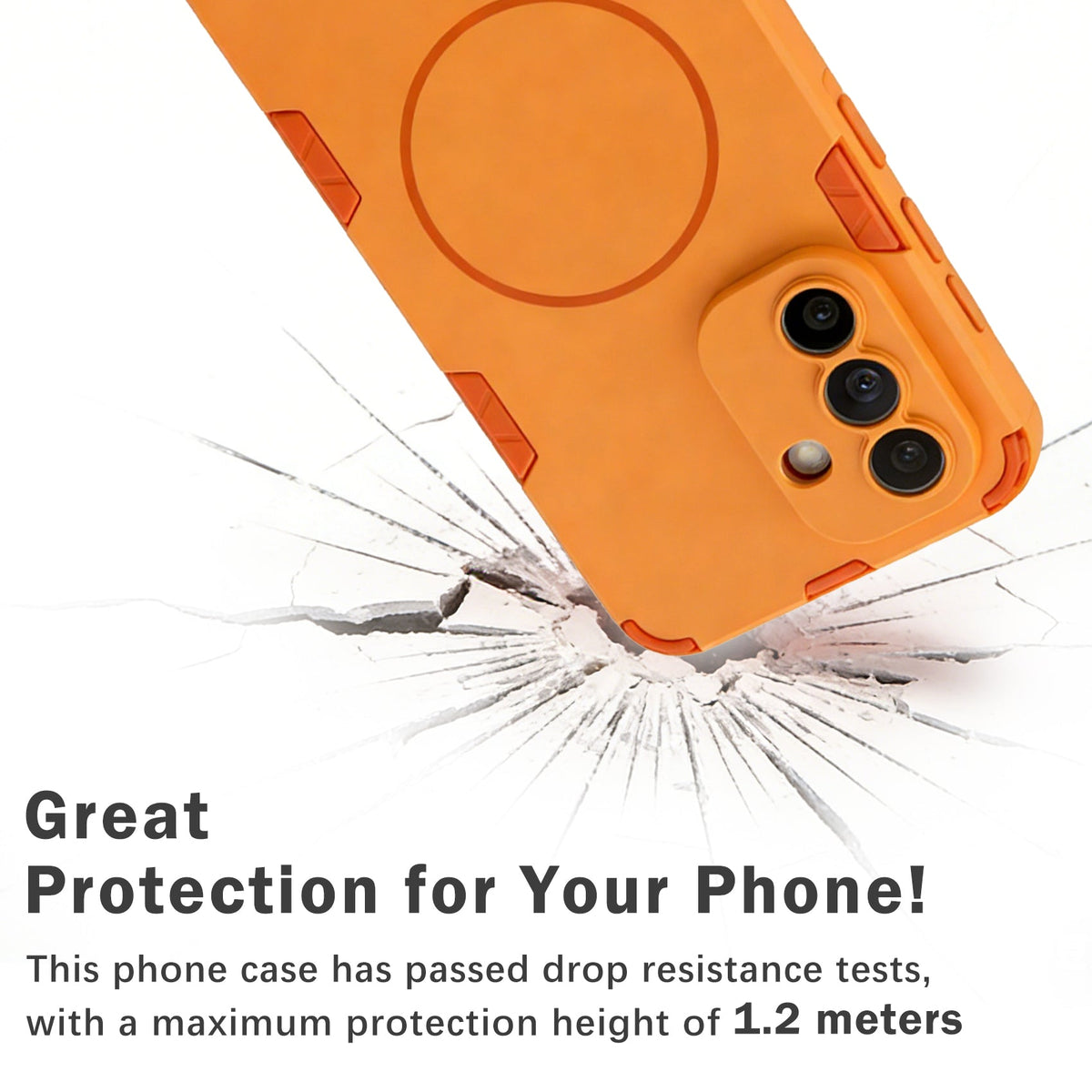 Samsung Galaxy A37 Hoesje - Matte Oranje - Frosted Matte Hardcase MagSafe Back Cover