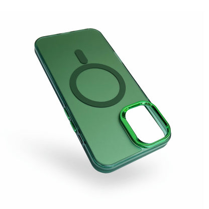 Apple iPhone 15 Plus Case - Green - Fusion Armor MagSafe Back Cover