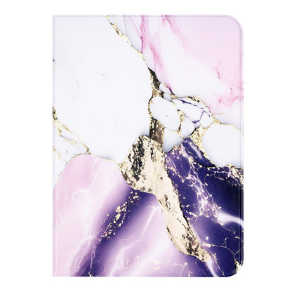 Apple iPad 2025 (11th Gen) Tablethoes - Marmer Paars - Smart Cover
