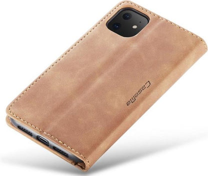 iPhone 11 Hoesje - Sienna Brown - Dunne Bookcase