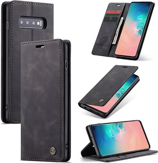 Samsung Galaxy S10 Plus Hoesje - Charcoal Gray - Dunne Bookcase