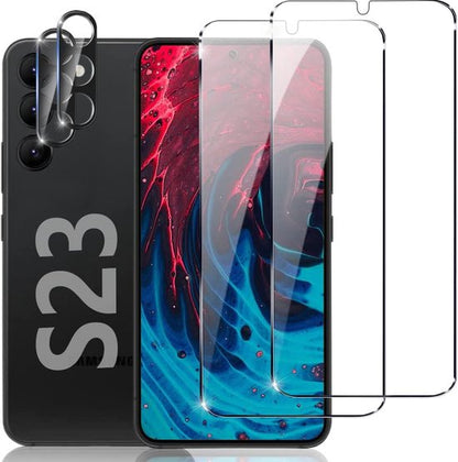 Samsung Galaxy S23 Screen- en Cameraprotector - 2 Stuks
