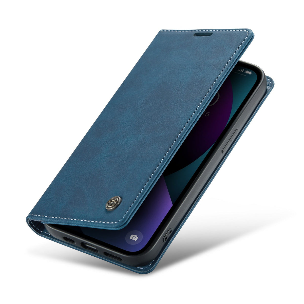 OnePlus Nord CE5 Hoesje - Navy Blue - Dunne Bookcase