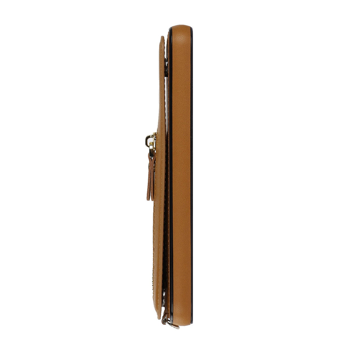iPhone 16e Hoesje - Bruin - Luxe Back Cover met Telefoonkoord en Rits