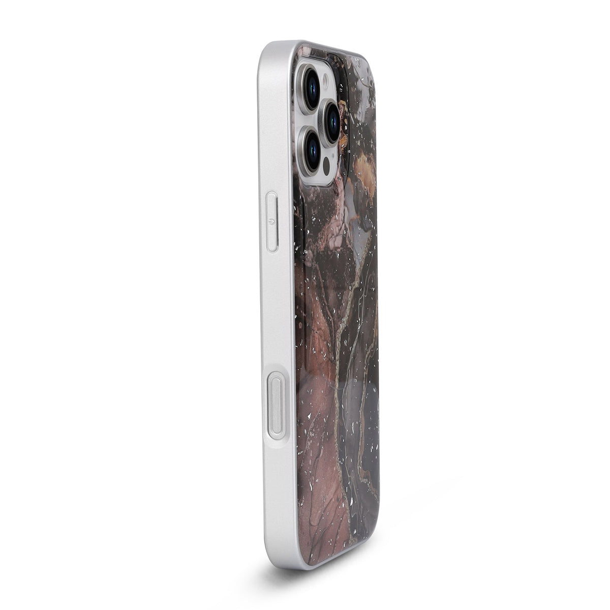 Apple iPhone 16 Pro Max Hoesje - Zwart - Marmer MagSafe Back Cover