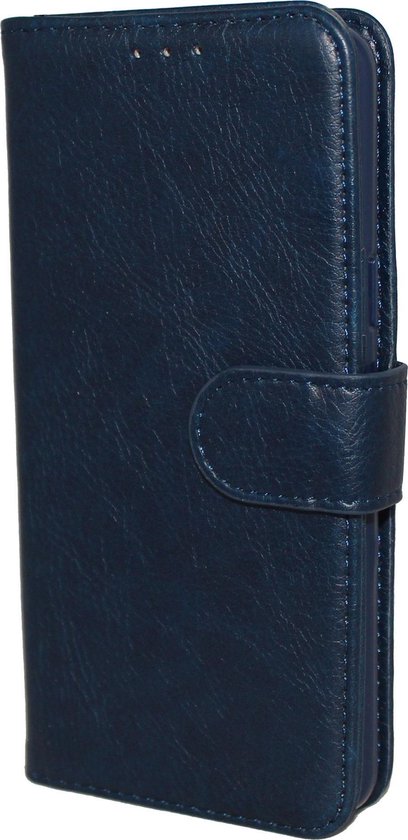 Apple iPhone 12 Hoesje - Blauw - Luxe Bookcase