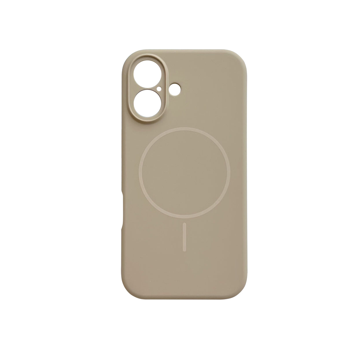 Apple iPhone 16 Hoesje - Zand Beige - Liquid Siliconen MagSafe Back Cover
