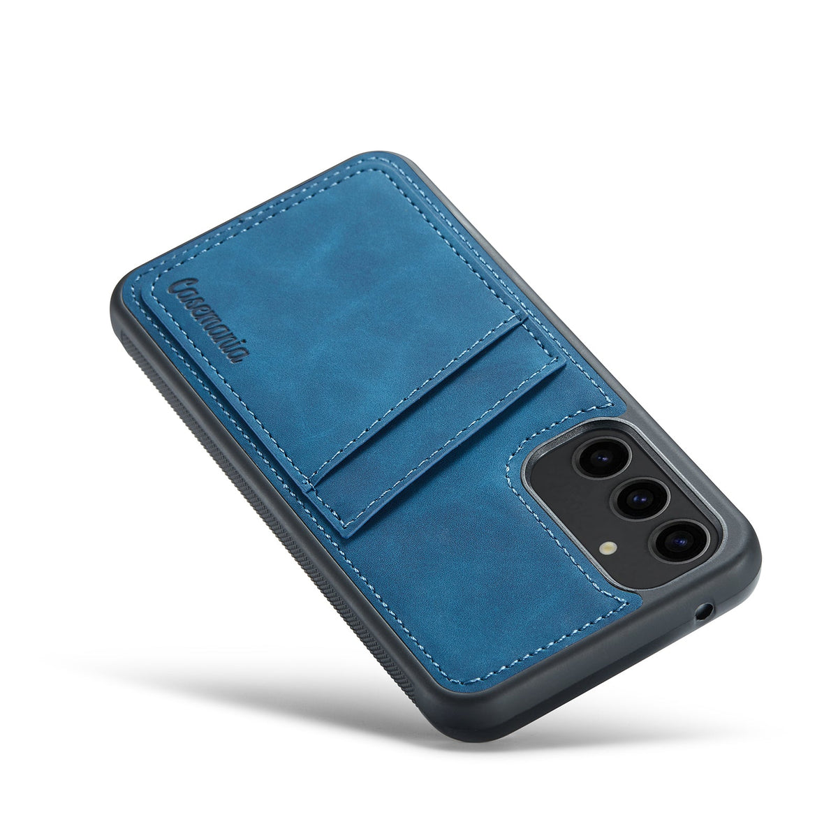 Samsung Galaxy A54 Hoesje - Navy Blue - Back Cover met Pasjeshouder