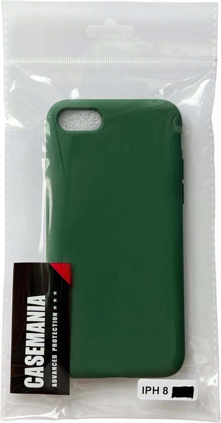 Apple iPhone SE (2020) Hoesje - Donker Groen - Siliconen Back Cover