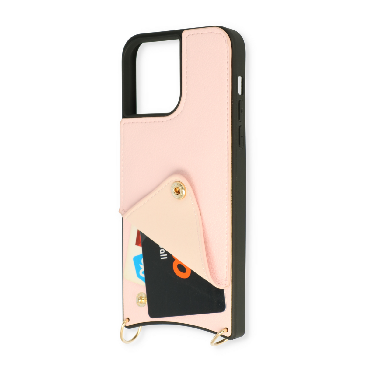 iPhone 14 Plus Hoesje - Bandje - Roze Back Cover