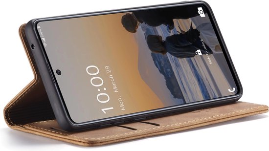 Oppo A17 Hoesje - Sienna Brown - Dunne Bookcase