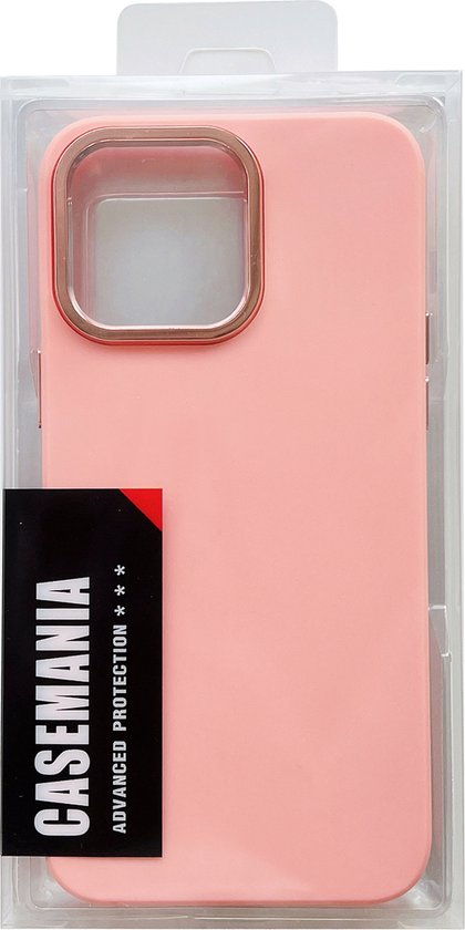 Apple iPhone 14 Pro Max Hoesje - Roze - Shockproof Siliconen Back Cover