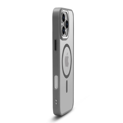 Apple iPhone 16 Pro Max Hoesje - Grijs - Bumper MagSafe Back Cover