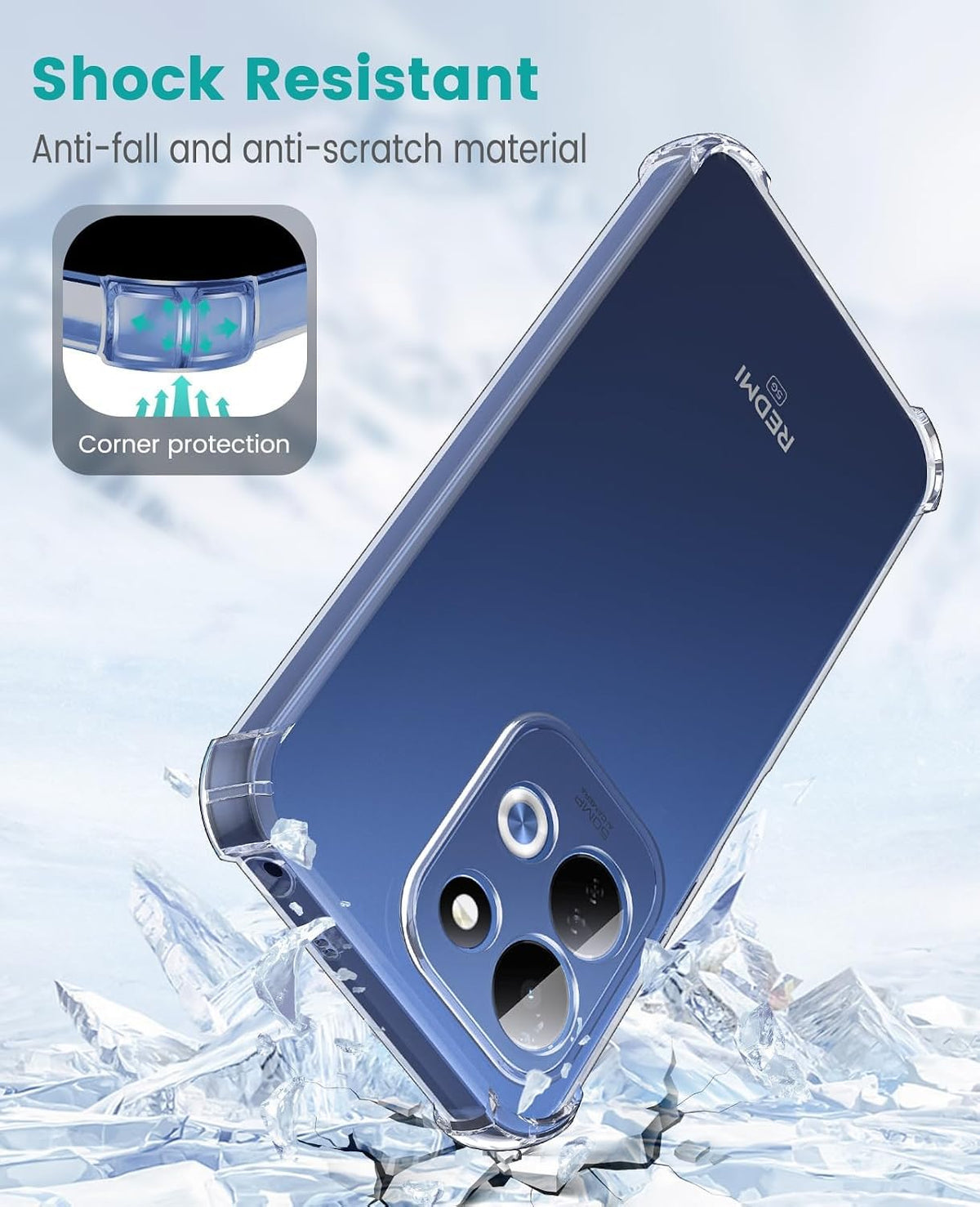 Xiaomi Redmi 17 Hoesje - Transparant - Anti-Shock Back Cover