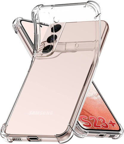 Samsung Galaxy S23 Plus Hoesje - Transparant - Anti-Shock Back Cover