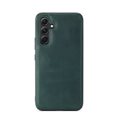 Samsung Galaxy A54 Hoesje - Emerald Green - Echt Leren Back Cover