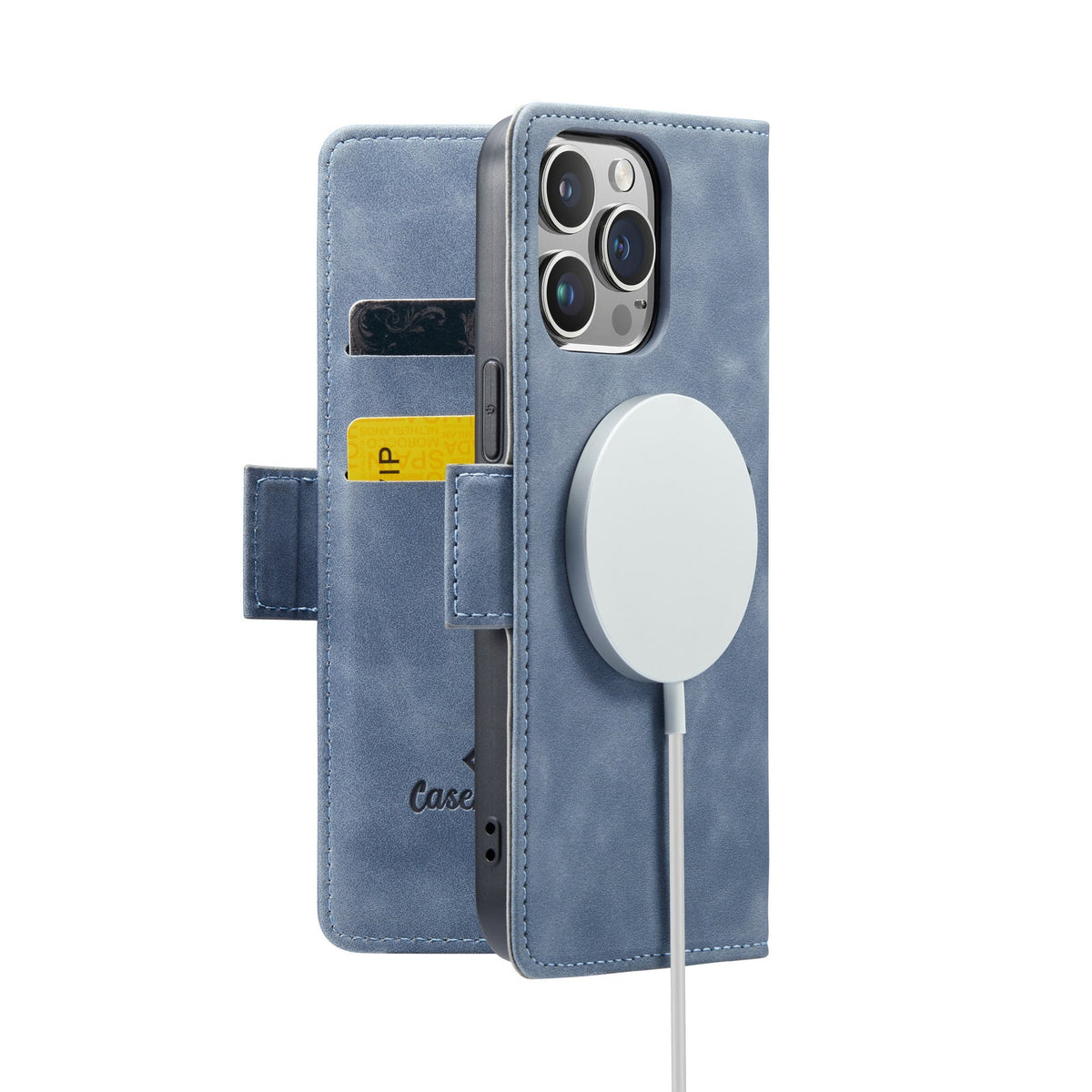Apple iPhone 15 Pro Max Case - Shadow Gray - Wallet MagSafe Case