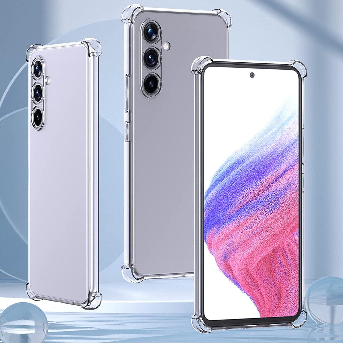 Samsung Galaxy A54 Hoesje - Transparant - Anti-Shock Back Cover