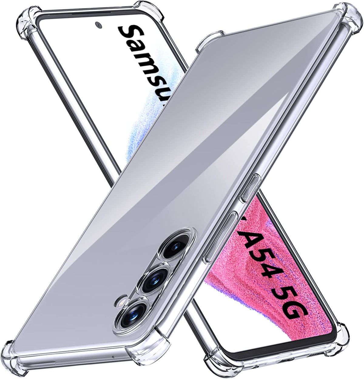 Samsung Galaxy A54 Hoesje - Transparant - Anti-Shock Back Cover