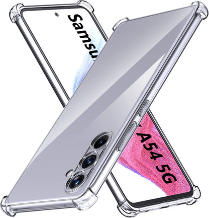 Samsung Galaxy A54 Hoesje - Transparant - Anti-Shock Back Cover