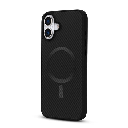 Apple iPhone 16 Plus Hülle - Schwarz - Carbon-MagSafe-Backcover