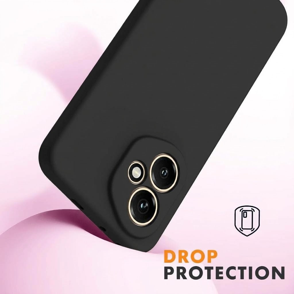 Honor 400 5G Hoesje - Zwart - Siliconen Back Cover