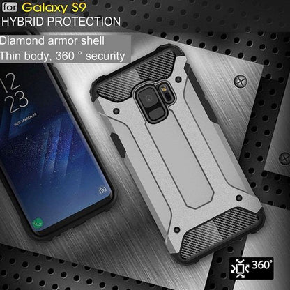 Samsung Galaxy S9 Hoesje - Grijs - Armor Back Cover