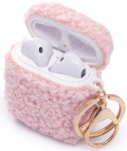 Apple AirPods 2 / 1 Hoesje - Teddy Furr - Roze