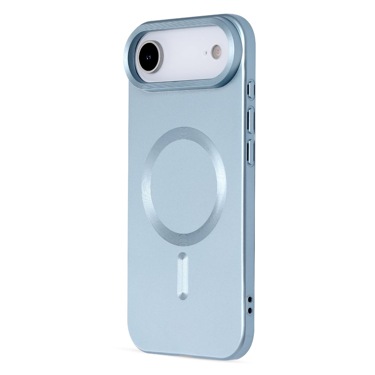 Apple iPhone Air Hoesje - Licht Blauw - Matte Siliconen MagSafe Back Cover
