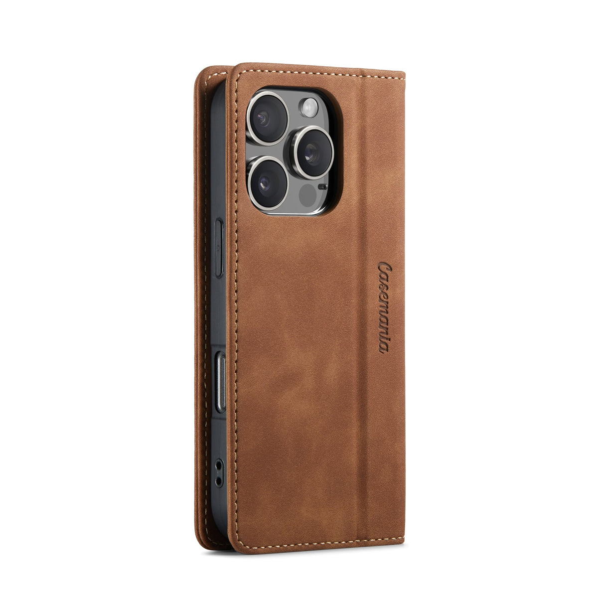 Apple iPhone 16 Pro Case - Sienna Brown - Slim Wallet Case