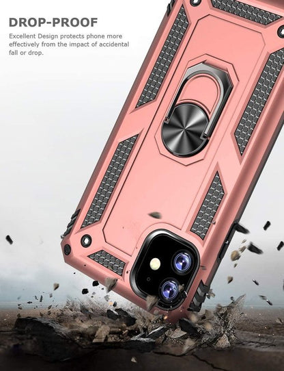 Apple iPhone 11 Hoesje - Rosegoud - Armor Kickstand Back Cover