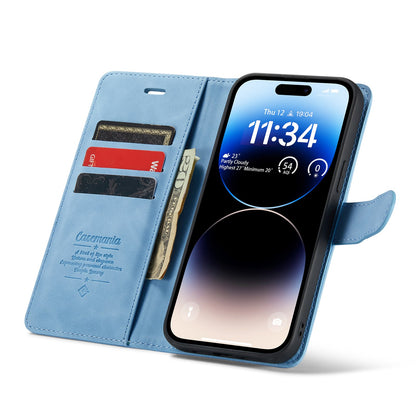 Apple iPhone 15 Pro Hülle - Sky Blue - 2-in-1 Klapphülle mit Kartenfach