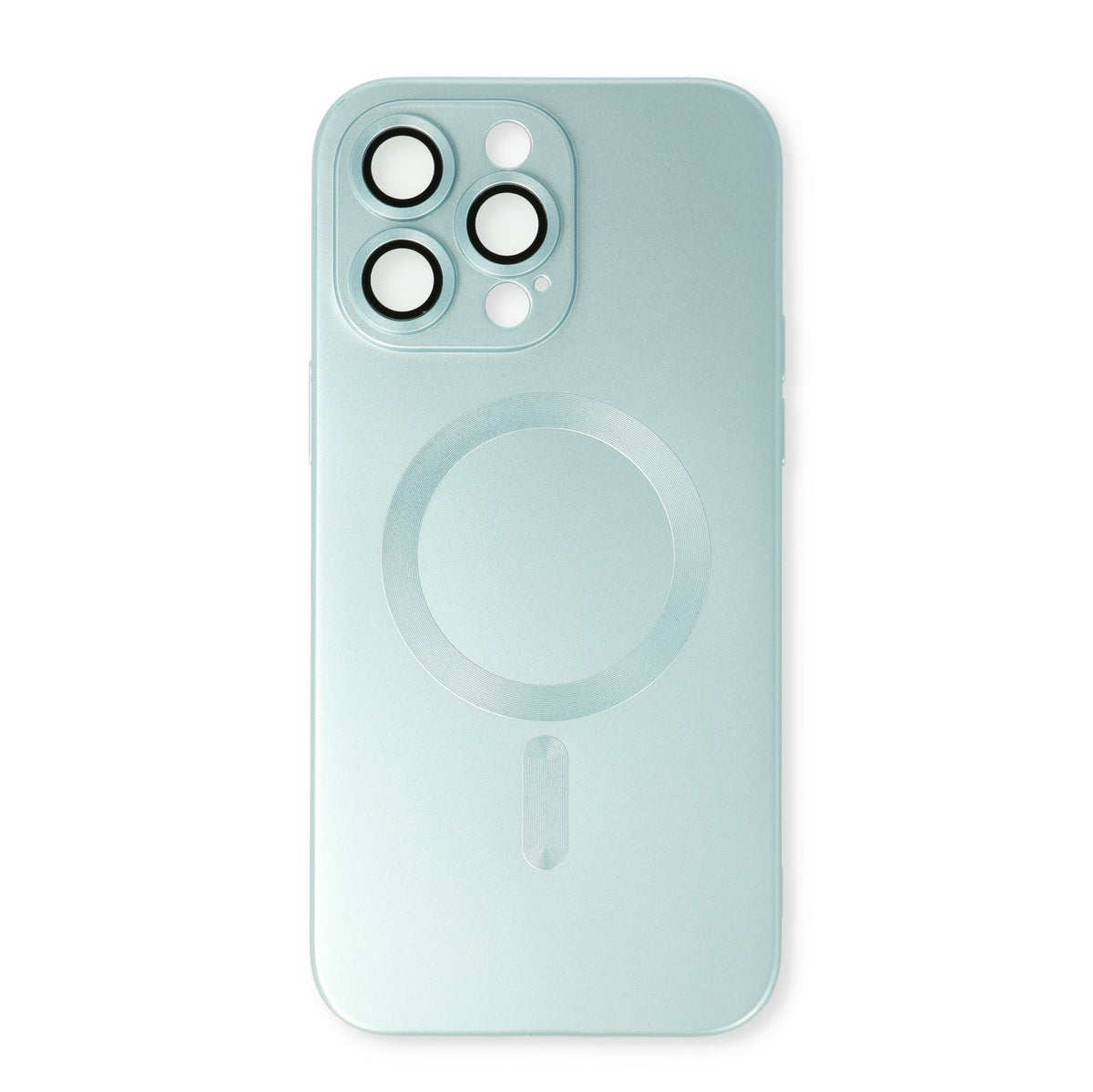 Apple iPhone 12 Pro Hoesje - Licht Blauw - Matte Siliconen MagSafe Back Cover