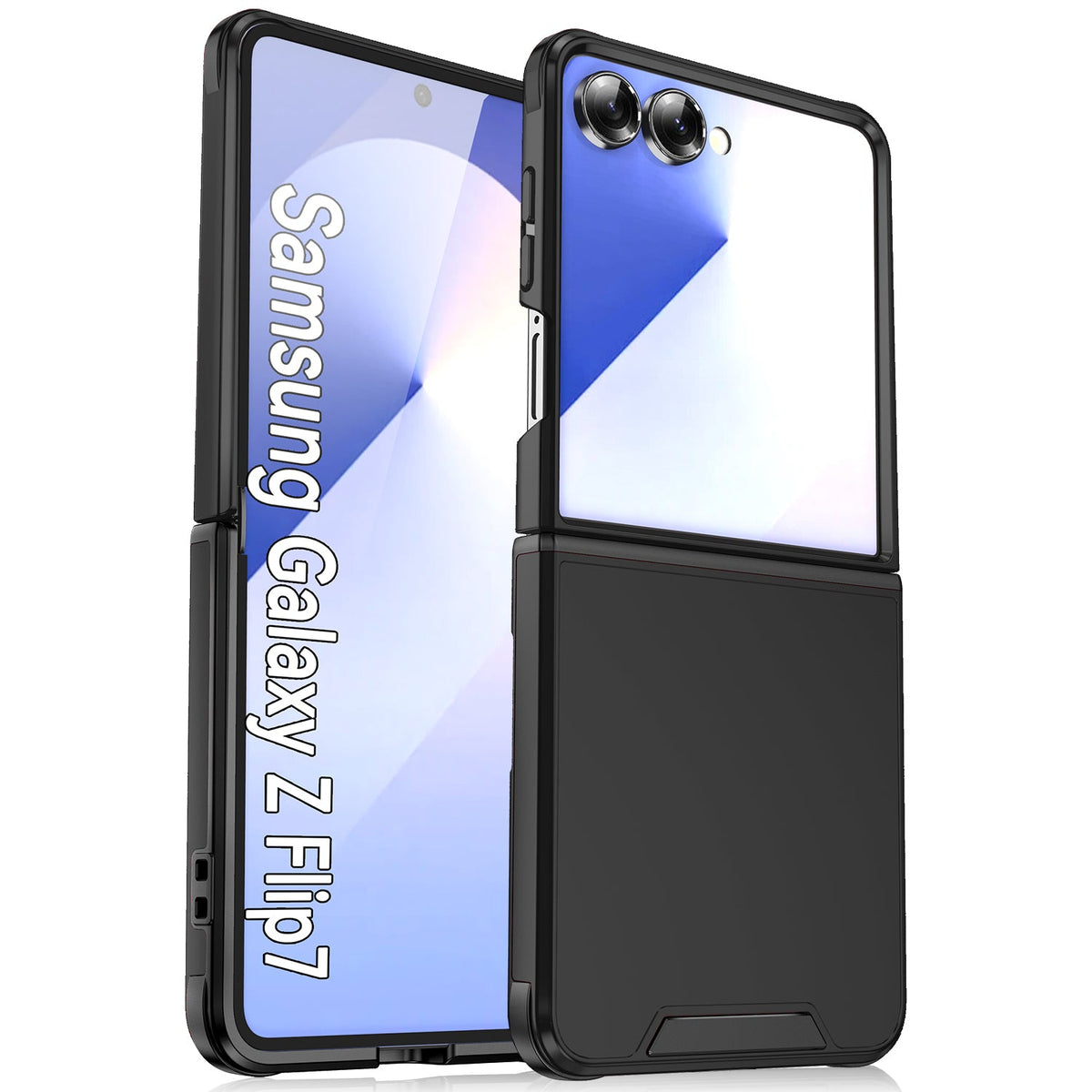 Samsung Galaxy Z Flip 7 Case - Black - Liquid Silicone Back Cover