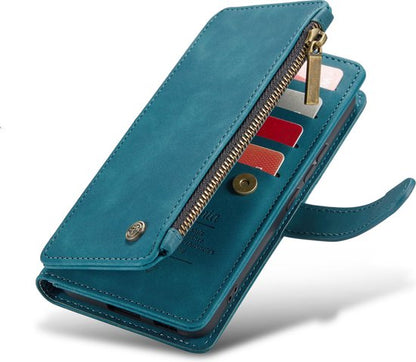 Samsung Galaxy S22 Plus Hoesje - Emerald Green - Luxe Bookcase met Rits