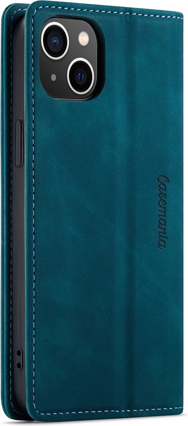 Apple iPhone 14 Hoesje - Emerald Green - Dunne Bookcase