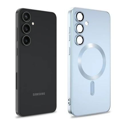 Samsung Galaxy S25 Plus Case - Blue - Matte Silicone MagSafe Back Cover