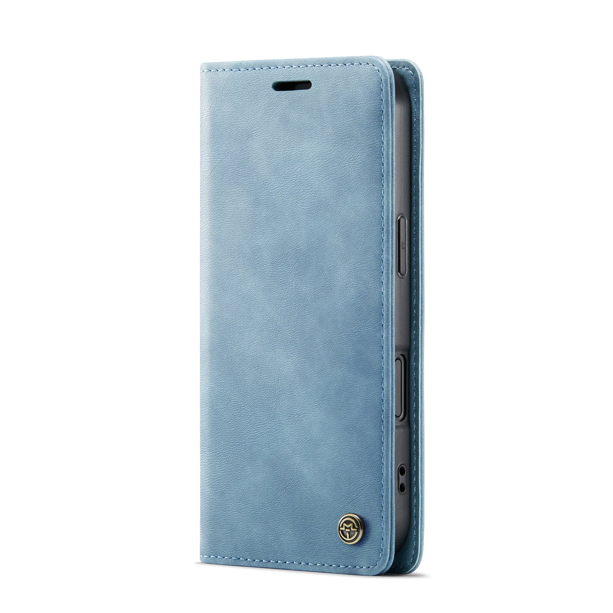 iPhone 17 Hoesje - Aqua Blue - Dunne Bookcase