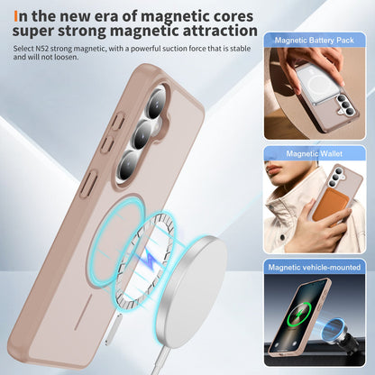 Samsung Galaxy A57 Hoesje - Bruin - Matte Siliconen MagSafe Back Cover