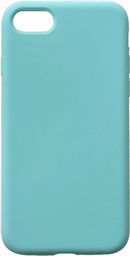 Apple iPhone 7 Hoesje - Blauw - Liquid Siliconen Back Cover