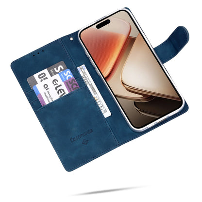iPhone 17e Hoesje - Blauw - Kunstleer Portemonnee Bookcase